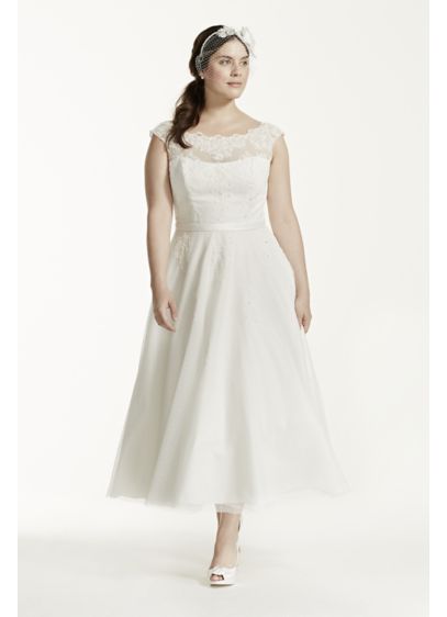 Short A-Line Country Wedding Dress - David's Bridal Collection